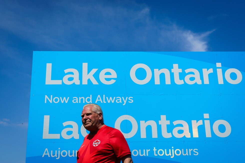 doug-ford-responds-to-trump’s-‘lake-america’-with-giant-lake-ontario-sign