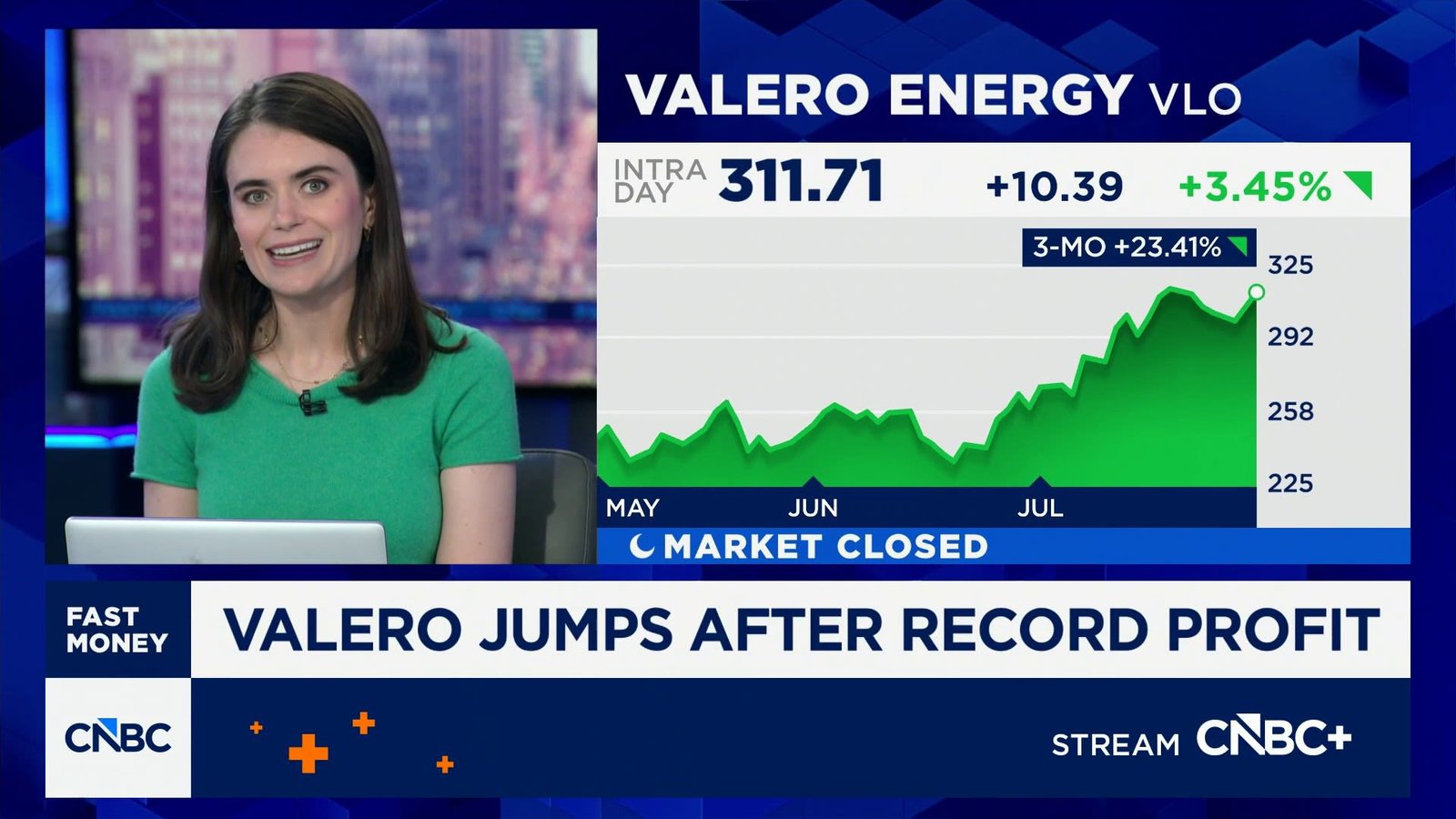 Valero jumps on record profit