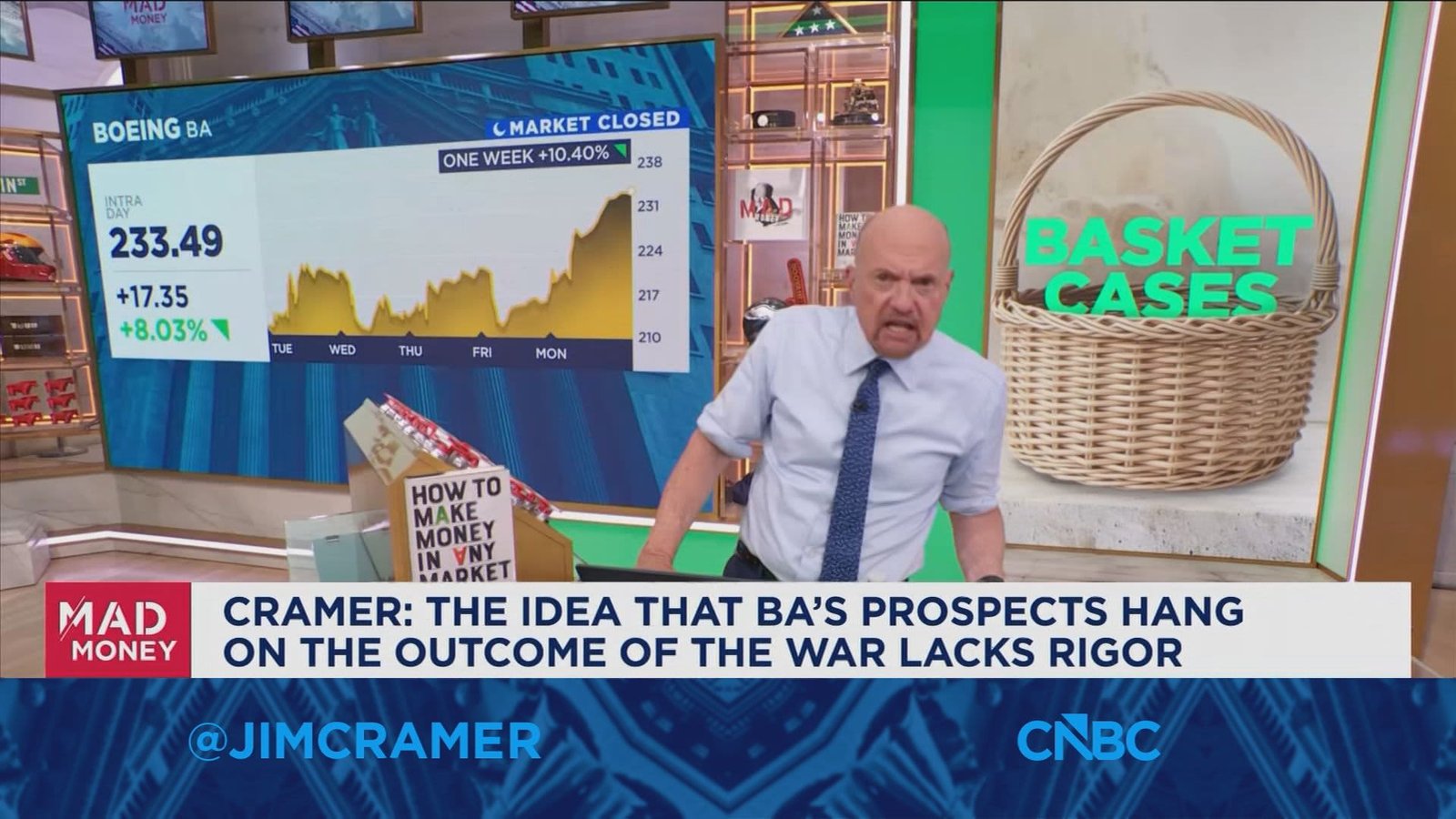 Jim Cramer talks how the market can be swayed by traders' stock baskets