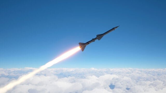Downloaded Save to Library Preview Crop Find Similar File #: 351288587 Cruise missile fly above the clouds