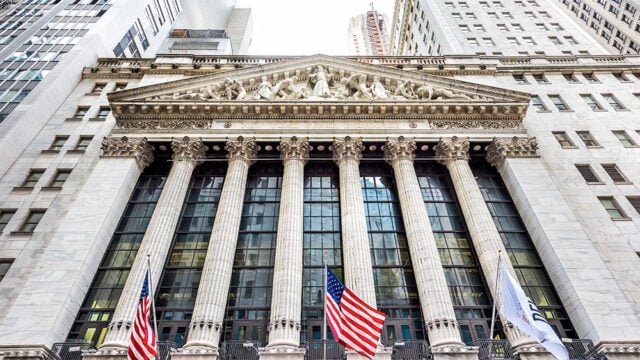 Wall street stock exchange building