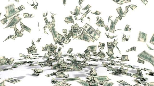 Flying money