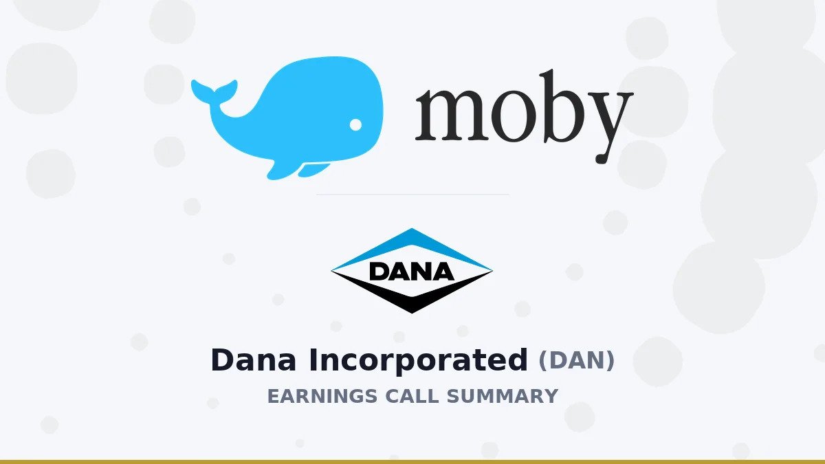dana-incorporated-q3-2026-earnings-call-summary