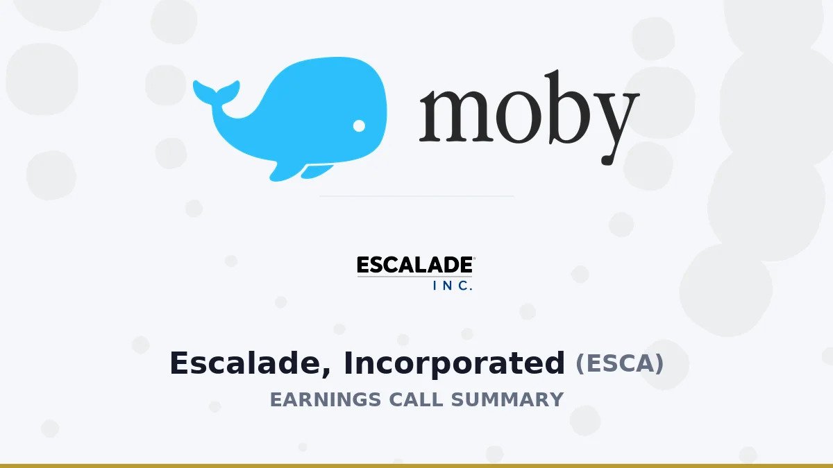 escalade,-incorporated-q3-2026-earnings-call-summary