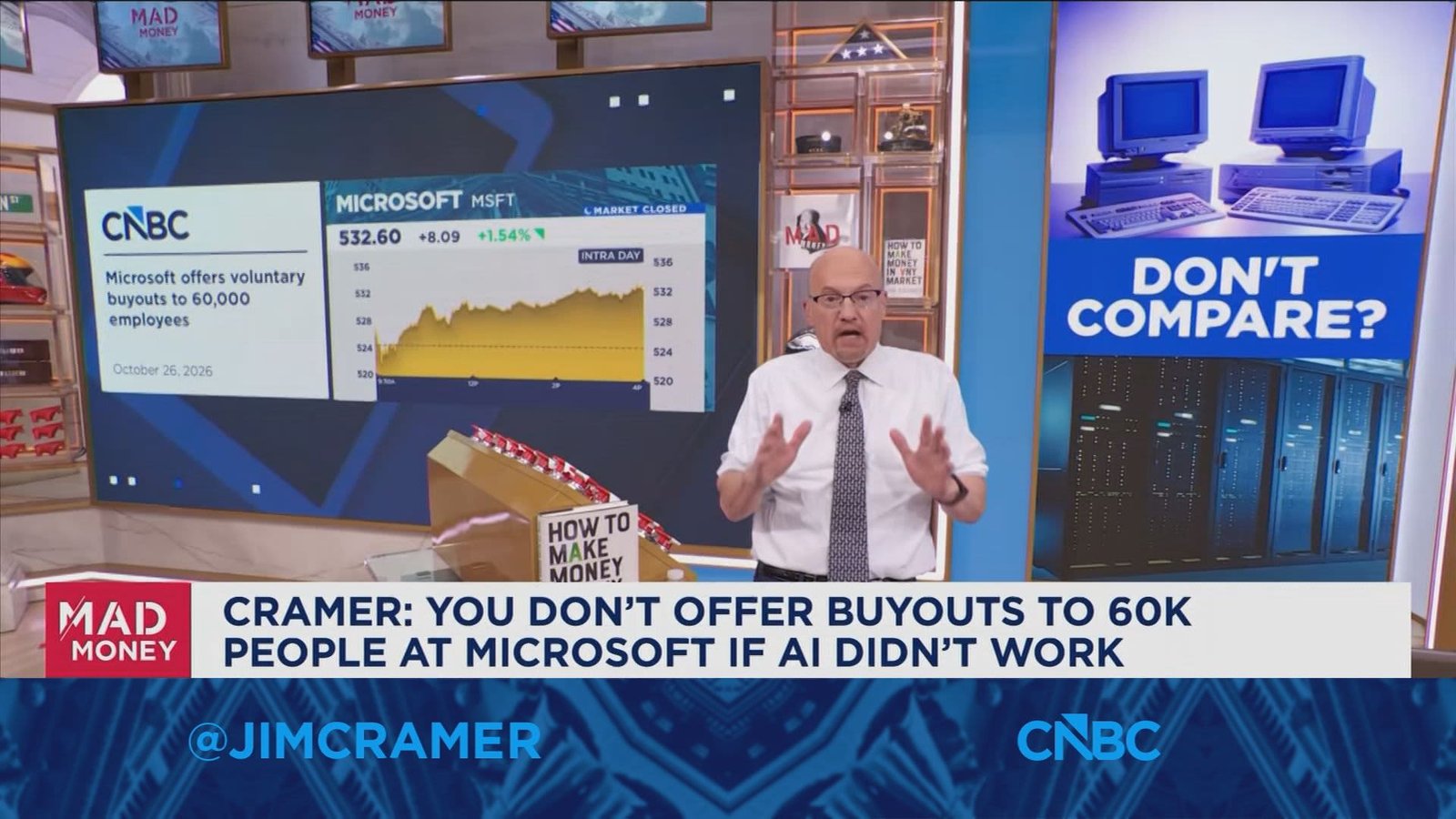 Jim Cramer on not comparing the dotcom bubble of the 2000s to today's market