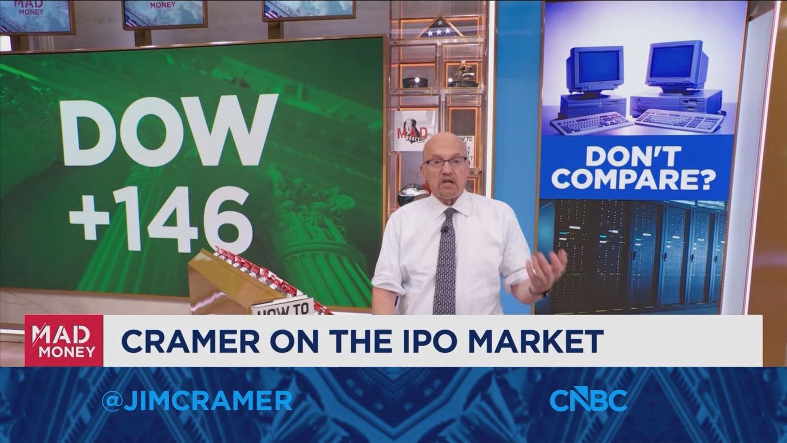 I'm not calling a top, but I don't like what I see, says Jim Cramer